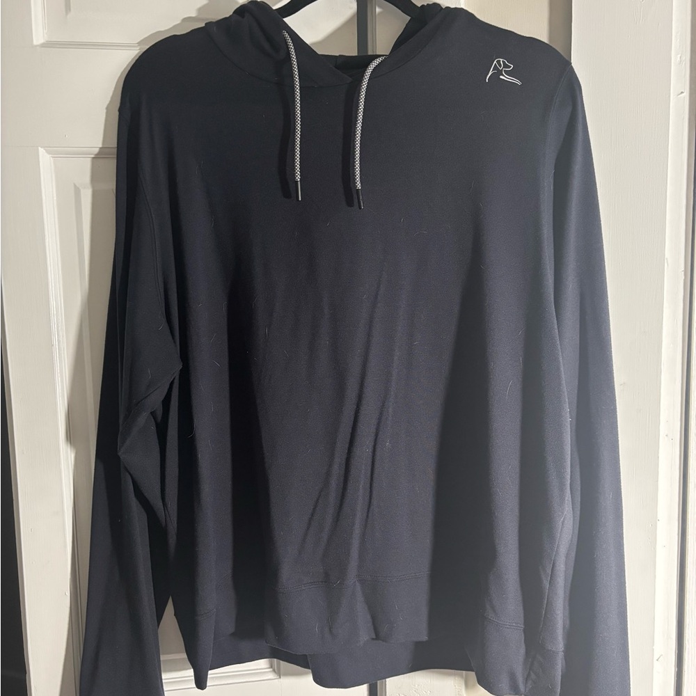 Black Hoodie with Embroidered Logo